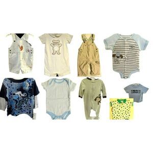 Infant Boys 6-9 Mo Designer Lot Janie & Jack Little Guys FAO Schwartz  9 Pieces